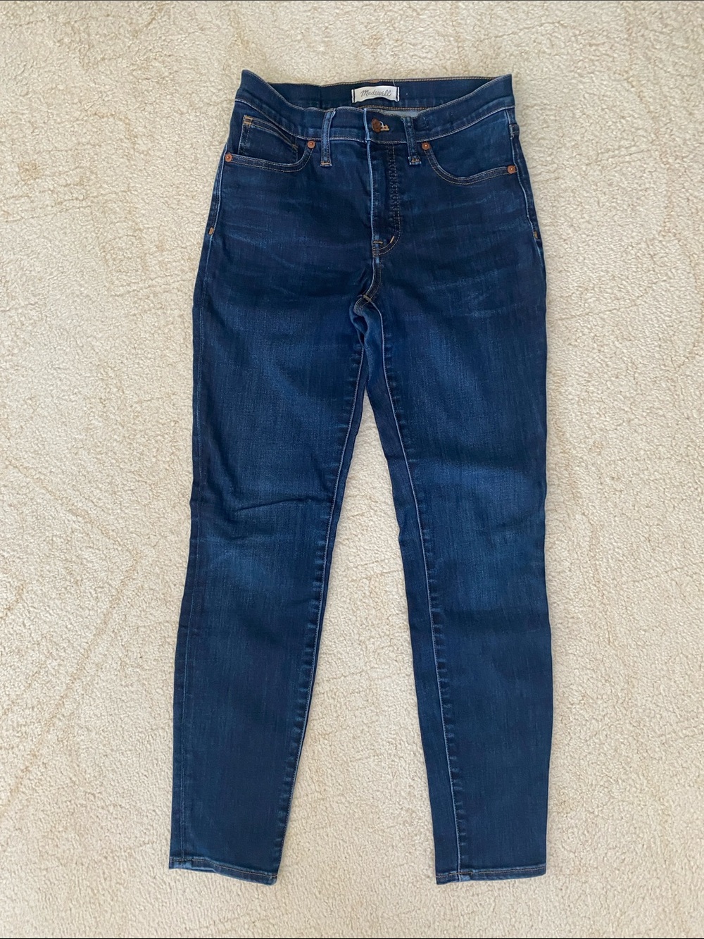 Madewell Dark Indigo High-Rise Skinny Jeans